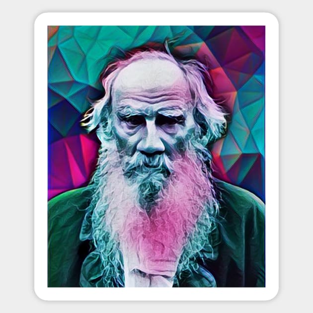 Leo Tolstoy Portrait | Leo Tolstoy Artwork 2 Sticker by JustLit